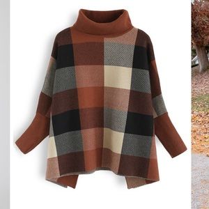 Turtleneck Cape Sweater
